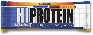 HI PROTEIN BAR, The Ultimate Hi Protein Bar, 3oz chocolate brownie (16 per box) by Universal Nutrition