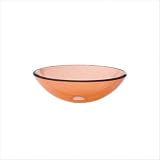 DecoLav 1112T / 3401T-CR Translucence Transparent Glass Vessel Sink and Pedestal