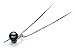 Destina Black 7-8mm AA Quality Japanese Akoya 925 Sterling Silver Cultured Pearl Pendant For Women