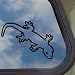 Gecko Black Decal Car Truck Bumper Window Vinyl Sticker