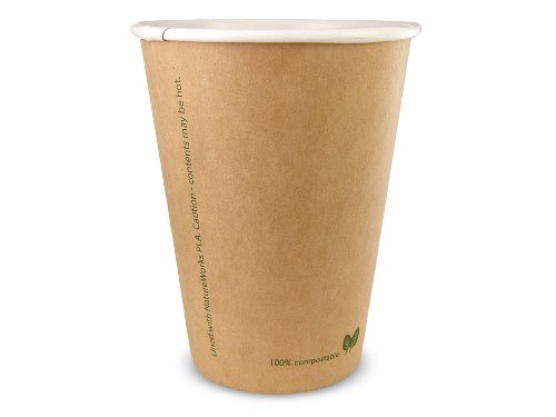Vegware 16-Ounce Kraft Cup, 50-count Package