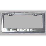 96 & Up Honda Civic Chrome License Plate Frame 