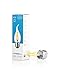 Hyperikon LED Filament Candle 4-Watt (40-Watt Equivalent), Flame Tip, Medium Base (E26), 2700K (Warm White), 340°-Beam Angle, Dimmable - (Pack of 6)