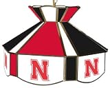 16 inch Stained Glass Swag Light - Nebraska - NCAA Team