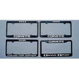 2001 Black Corvette License Plate Frame by Chevrolet