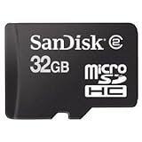 SanDisk 32GB MicroSD SDHC Class 2 with MicroSDHC Adapter and USB Reader (Bulk Packaging)
