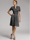 Banana Republic Women's Monogram Silk Graphic-Print Shirtdress