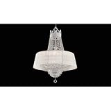 Crown 6 Light Crystal Chandelier Finish: Black with Black Crystal, Color: Lilac