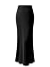 MsBasic Women's Modal Solid Flared Super Soft Fold Over Maxi Skirt