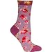 Light Purple Walking on Roses Socks