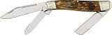 Colt Knives 322 Stockman Pocket Knife with Brown Stag Bone Handles