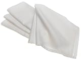 DII Restaurant Quality Set of 4 Napkins, White