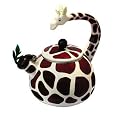 Animal Kettle 2.8 Quart Whistling Enamel on Steel Giraffe Tea Kettle