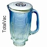 Oster 5 cup "Round" glass blender jar with lid.