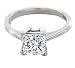 0.21 Carat L/I2 Princess Certified Diamond Solitaire Engagement Ring in 18ct Solid White Gold