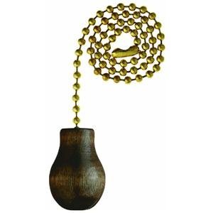 CHAIN BEADED12WALN KNOB