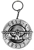 GUNS N' ROSES BULLET LOGO METAL KEYCHAIN