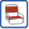 OASIS Low Back Beach Chair w/ LED Flashlight-Made in USA-5 Years Warranty