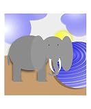 Elephant in the Sun Book Illustration Photographic Poster Print by shawn littlefield, 20x24