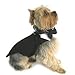 Black Dog Harness Tuxedo w/Tails Bow Tie Cotton Collar