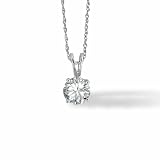 1/4 carat dtw round solitaire diamond pendant