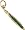 Pea Pod Charm, Gold Plated Silver