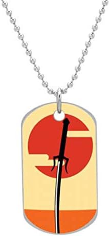 Samurai Champloo Dog Tag Dimensions 1.3X2.2X0.1 inches ,Comes with 30" inches beads chain