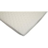 American Baby Company Organic Waterproof Natural Quilted Fitted Portable/Mini Crib Mattress pad cover