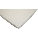 American Baby Company Organic Waterproof Natural Quilted Fitted Portable/Mini Crib Mattress Pad Cover