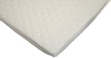 American Baby Company Organic Waterproof Natural Quilted Fitted Portable/Mini Crib pad cover
