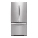 LG 22.6-Cubic-Foot Stainless Steel French Door Bottom Freezer Refrigerator
