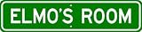 ELMO ROOM SIGN - Personalized Gift Boy or Girl, Aluminum