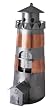 The Old Lighthouse Handcrafted Metal Bottle Sculpture