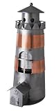 The Old Lighthouse Handcrafted Metal Bottle Sculpture