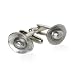 Western Cowboy Hat Cufflinks in Pewter Silver with Presentation Box