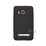 GTMax Durable Soft Rubber Silicone Skin Cover Case - Black for Sprint HTC EVO 4G CDMA Cell Phone