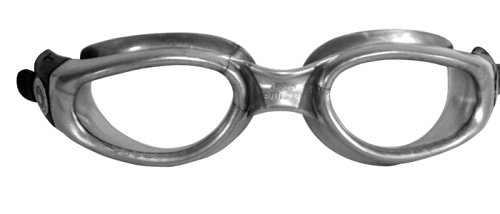 Aqua Sphere Kaiman Swim Goggle (Regular, Clear Lens/Silver Frame)