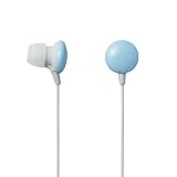 Elecom Ear Drops Series 3 Canal Type Hi-Fi Noise-Reducing Ear Buds(Designed in Japan) (Blue)