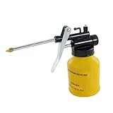 uxcell 高圧給油ガン 高圧油銃　高圧グリスガン　油銃空気工具フィード ロングノズル メタル プラスチック イエロー ブラック