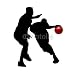 Wallmonkeys Peel and Stick Wall Decals - Basketball Zweikampf - 24