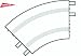 Ninco 2 X Standard Curve R2 45º Snow