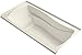 Kohler K-1257-GRF-47 Mariposa 6Ft Bubblemassage Bath with Integral Flange and Right-Hand Drain, Almond