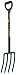 Ames True Temper Viper 4-Tine Spading Fork With D-Grip Fiberglass Handle #1890600