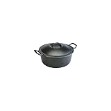 Lodge Pro Logic Cast Iron Dutch Oven, Black, 7-Quart