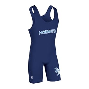 Brute E-Lycra High-Cut Wrestling Singlet - SIZE: YM, COLOR: Navy