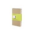 Moleskine Plain Cahier Journal Kraft Pocket: set of 3 Plain Journals