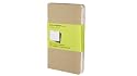 Moleskine Plain Cahier Journal Kraft Pocket: set of 3 Plain Journals