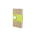 Moleskine Plain Cahier Journal Kraft Pocket: set of 3 Plain Journals