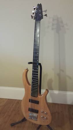 5-string Hybrid Fretless / Fretted Bass