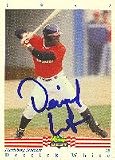 Derrick White, Harrisburg Senators - Expos Affiliate, 1992 Classic Best Autographed Card